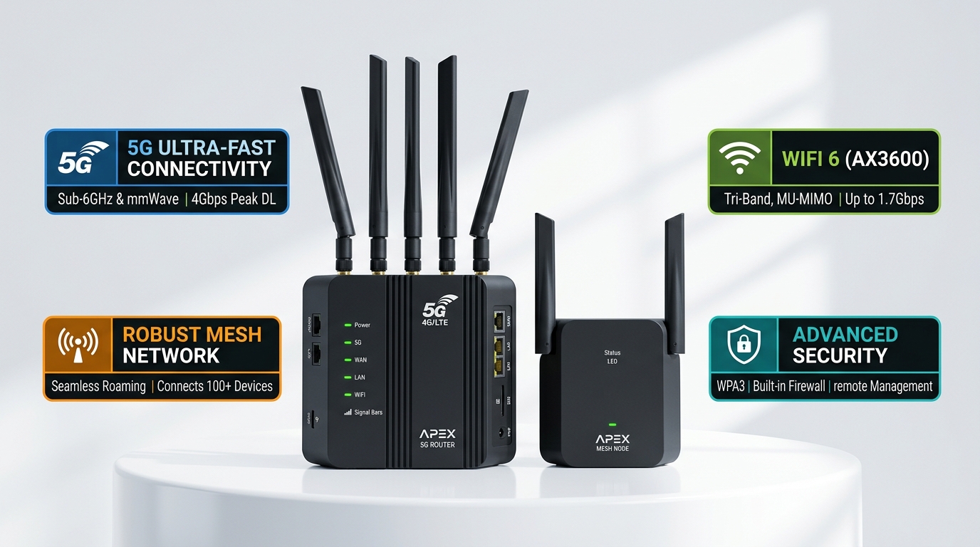 Apex 5G Cellular Gateway & Wi-Fi 6 Hardware Showcase
